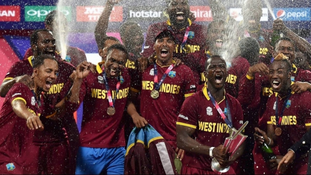 The Windies becomes the ICC T20 World Cup champions for the second time.